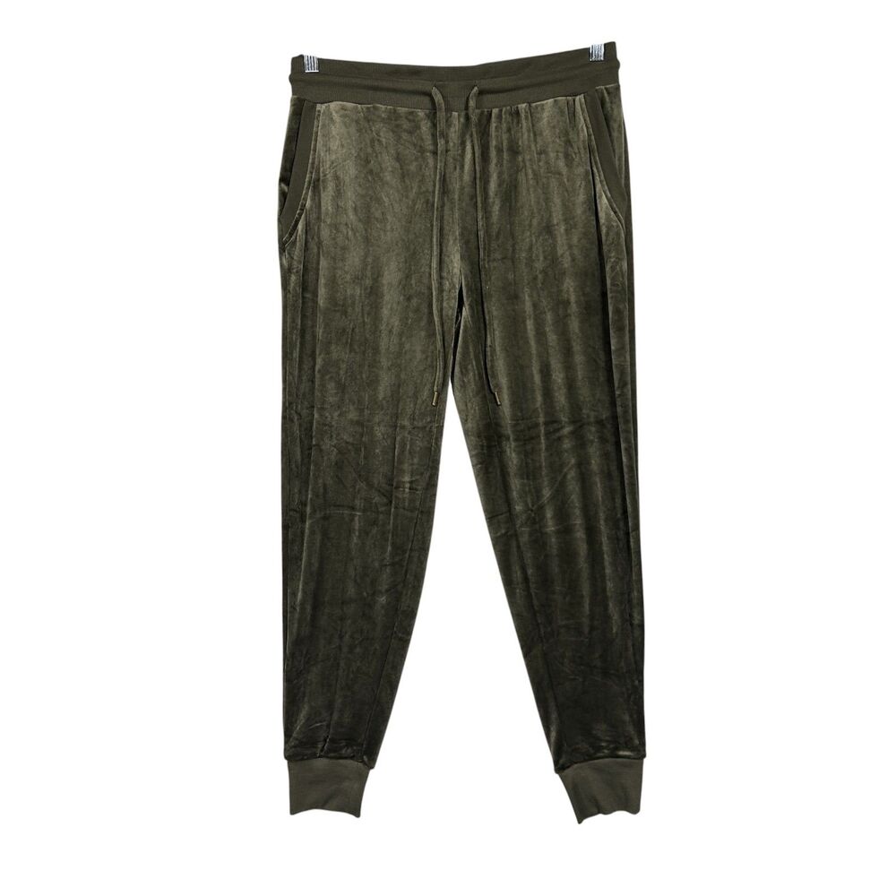 Felina Velour Jogger Sz L Green